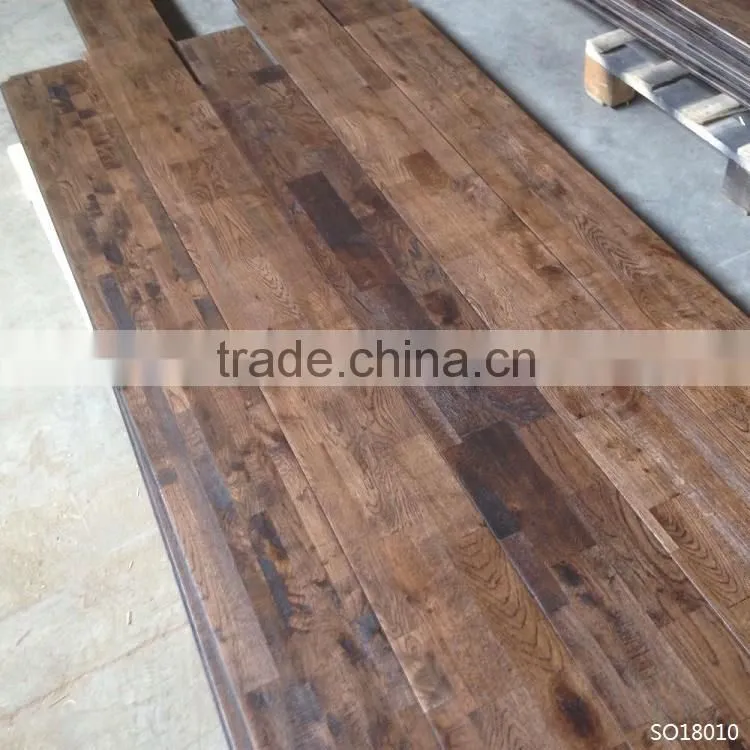 Eco-friendly Antique Design Oak Solid Hardwood Flooring
