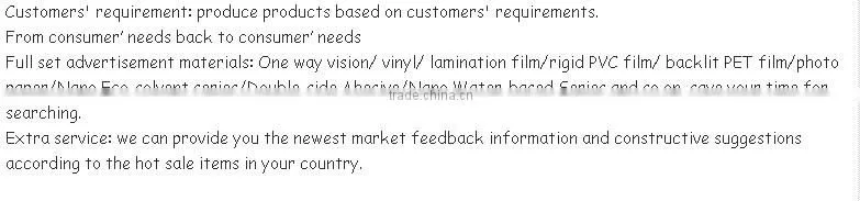 vinyl Frontlit banner/vinyl banner/ advertising display banner material