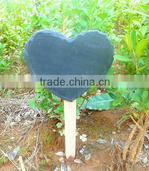 slate wooden plant marker