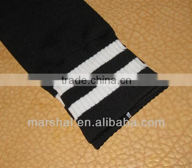 Cheap knee high soccer socks,striped football socks,elite wholesale football socks