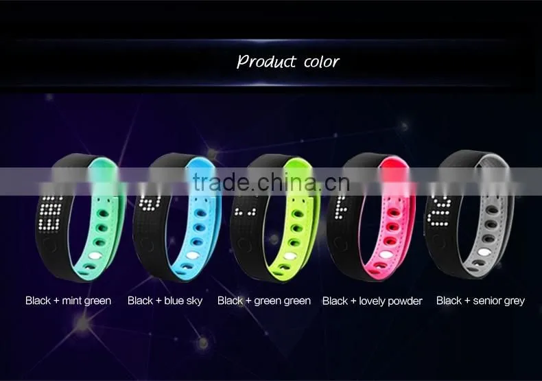 waterproof bluetooth bracelet/Bluetooth Smart wristband 2016 for Android