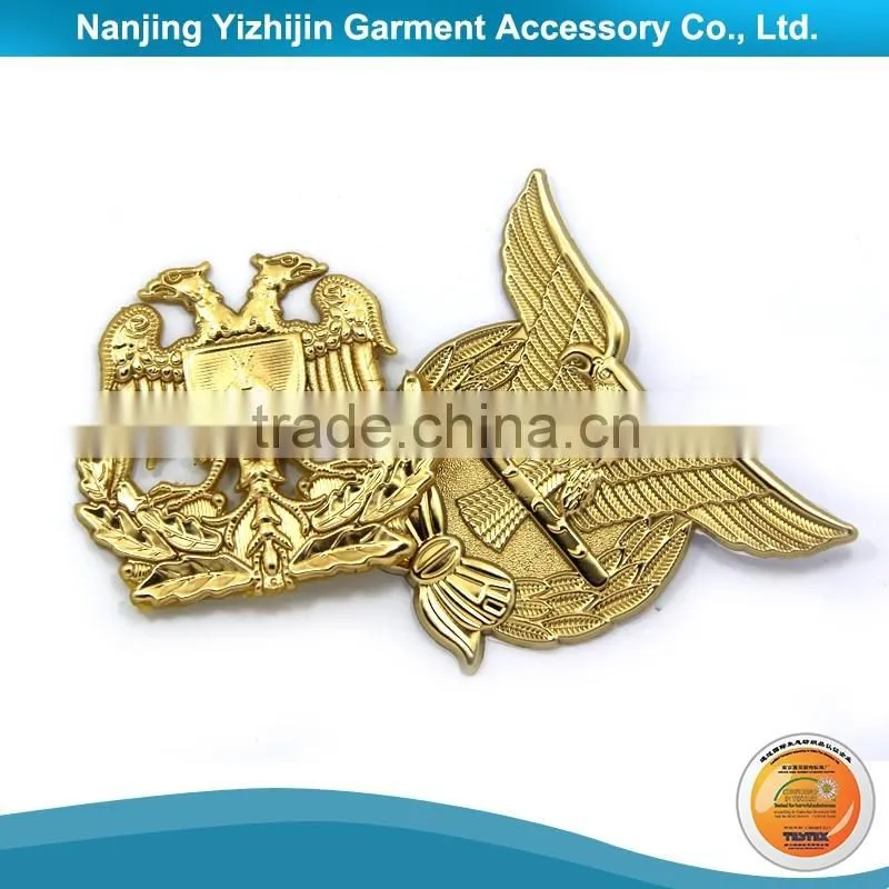 Well Made Metal Head Military Cap Badges Custom Badge