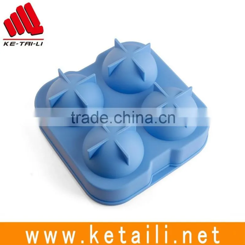 2016 hot selling silicone Ice tray personalized ice cube tray in ball shape made in china