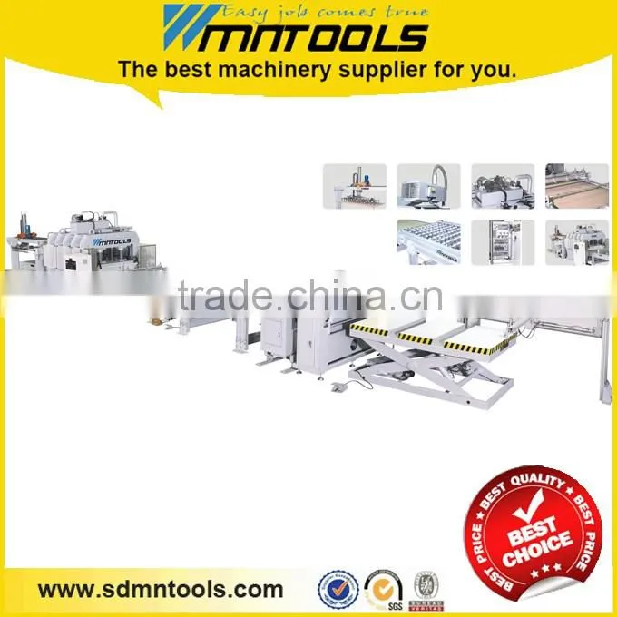 Through feed hot press , veneer laminating, paper film laminating