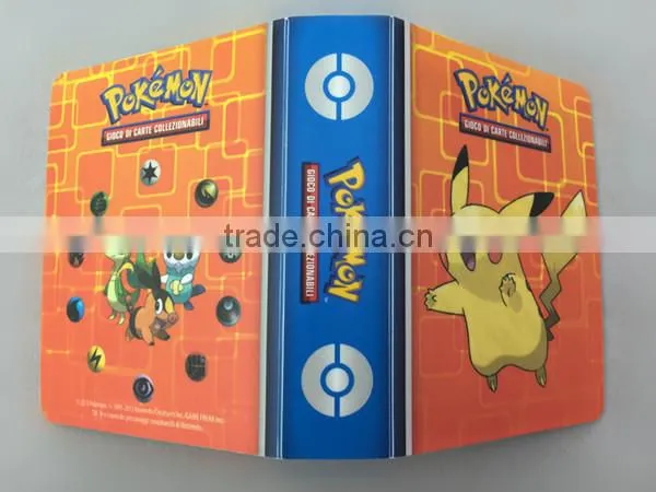 OEM customized Card binder with1-pocket PP portfolios Dongguan factory Pokemon cartoon