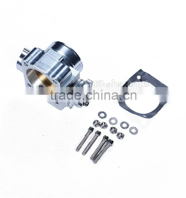 New Style Sliver Aluminum Alloy Racing Throttle Body For EVO 123
