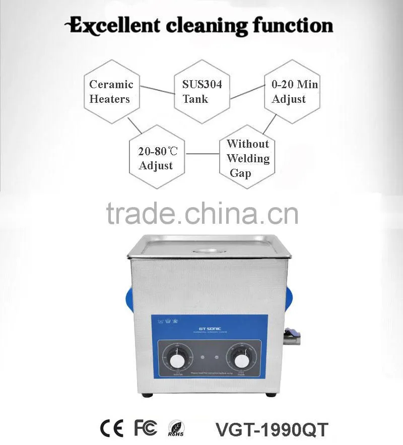 GT SONIC Motor part Ultrasonic Cleaner manufacture VGT-1990QT