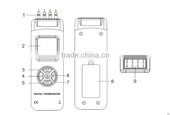 BBQ 4 probe thermometer with beat price TL-TK04