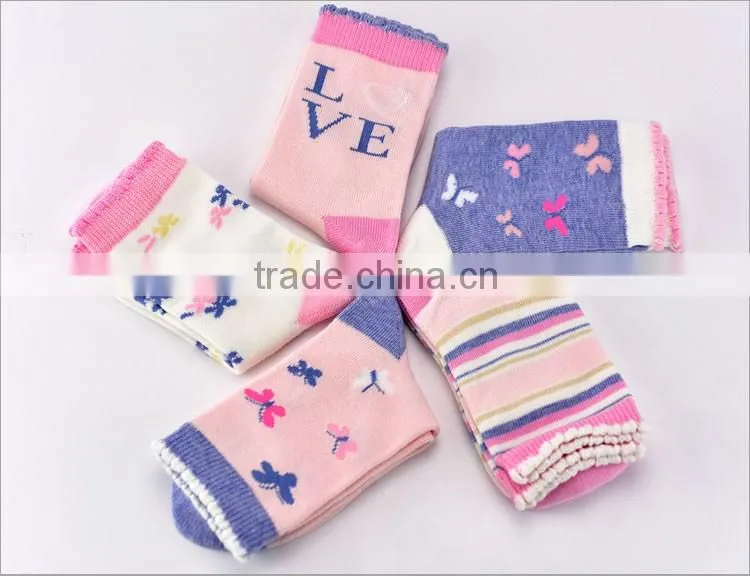 knitted cute teen girls socks baby lovely cotton shoe socks fashion pattern baby shoelace socks