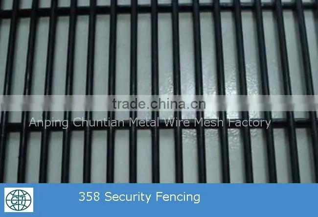 PVC Coated 358 Security Welded Mesh Fencing For Prison Protection