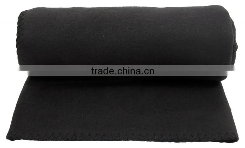 Promotion Printed Polar Fleece Blanket with Embroidered Bear