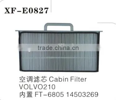 excavator cabin filter for EC210 built-in