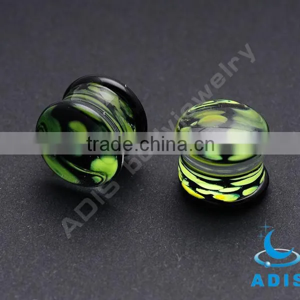 Fashion Large Gauge Ear Plugs Wholesale Glass Stretching Plug