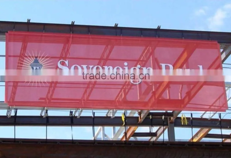 Eco-solvent /solvent outdoor 1000*1000D/12*12 270g pvc mesh banner material