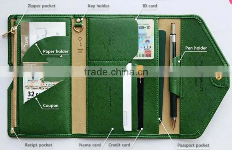 New Passport Holder Bag Multi-functional Credit Card Holder Bag Passport Cover Wallet