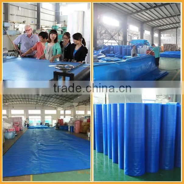 Top quality simple maintenance pvc waterproof bubble plastic swimming pool cover