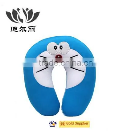 Microbeads Cartoon Blue Travel Neck Rest U Shape Cushion Pillows
