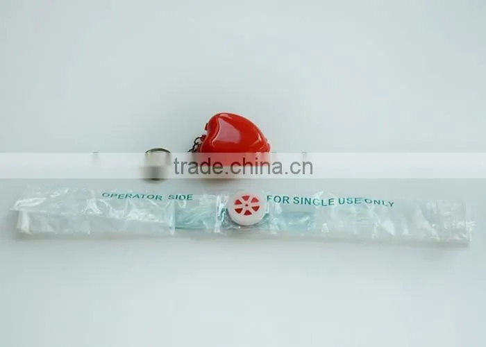2015 Hot selling Mini top sales customized cheap cpr mask keychain for kids