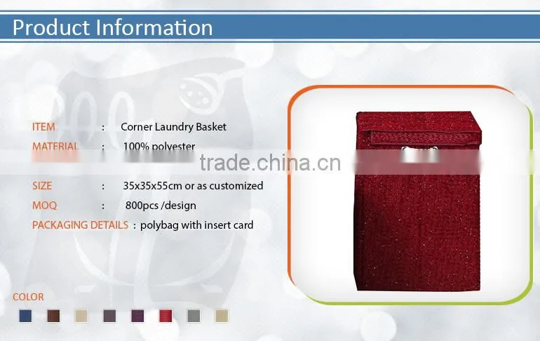 Eco-friendly Selling Corner Laundry Basket