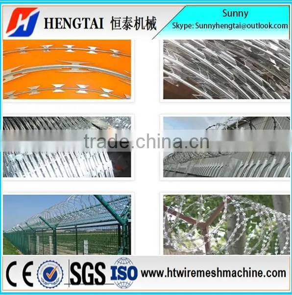Easy To Operate Automatic Razor Barbed Wire Machine/Razor Wire Fence Making Machine/Nine Strips