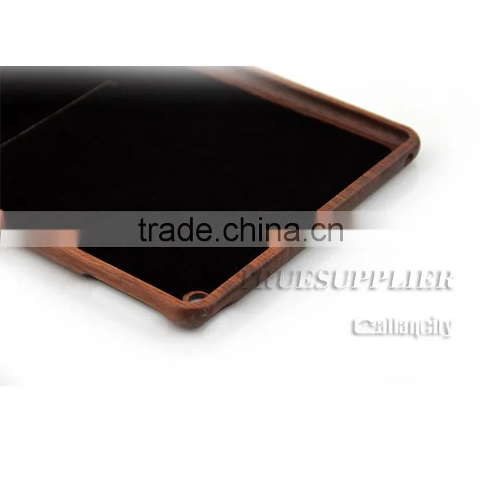 Factory Whosale real wood bamboo case for iPad wooden case