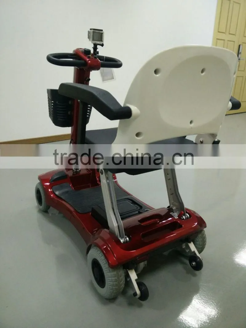Easy folding electric mobility scooter for elderly