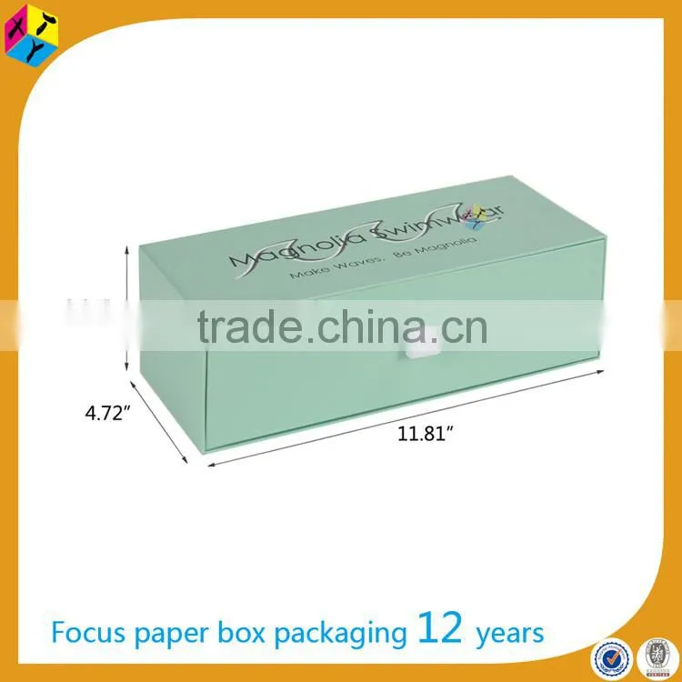 drawer ribbon rigid cardboard packaging for bow ties