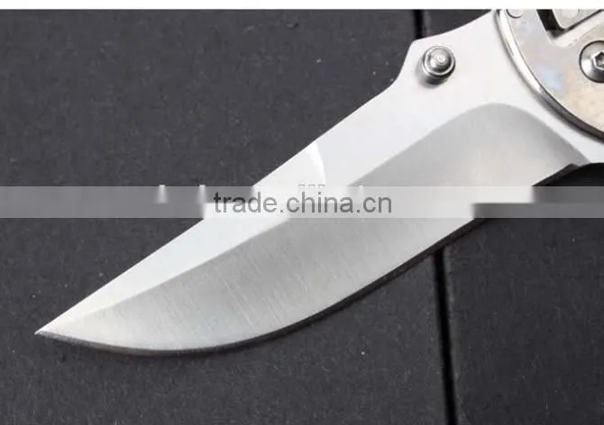 OEM stainless steel camping knife with backlock