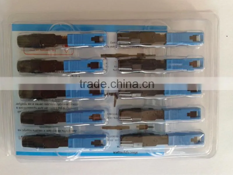 SC/PC Single-mode Fusion Splice On Fiber Fast/Quick Connector