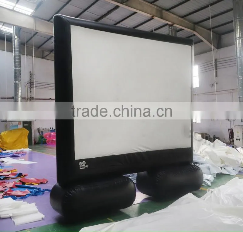 hot sale custom Fashion Outdoor movie screen, popular projector inflatable movie screen for advertising