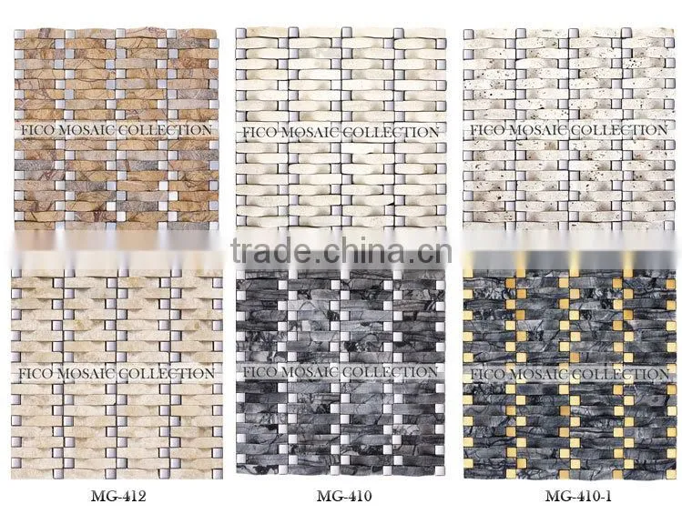 Fico 2016 new !MG-414 natural stone mosaic tiles
