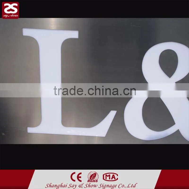 Good quality waterproof stainless steel carved letter led light box sign
