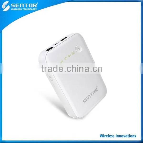Wholesale Portable 3G Wifi SIM Router Built-in 5200mAh Power Bank