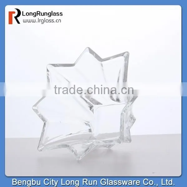 longrun hot new products for 2015 195g high white glass material glass fruit plate wholesale price