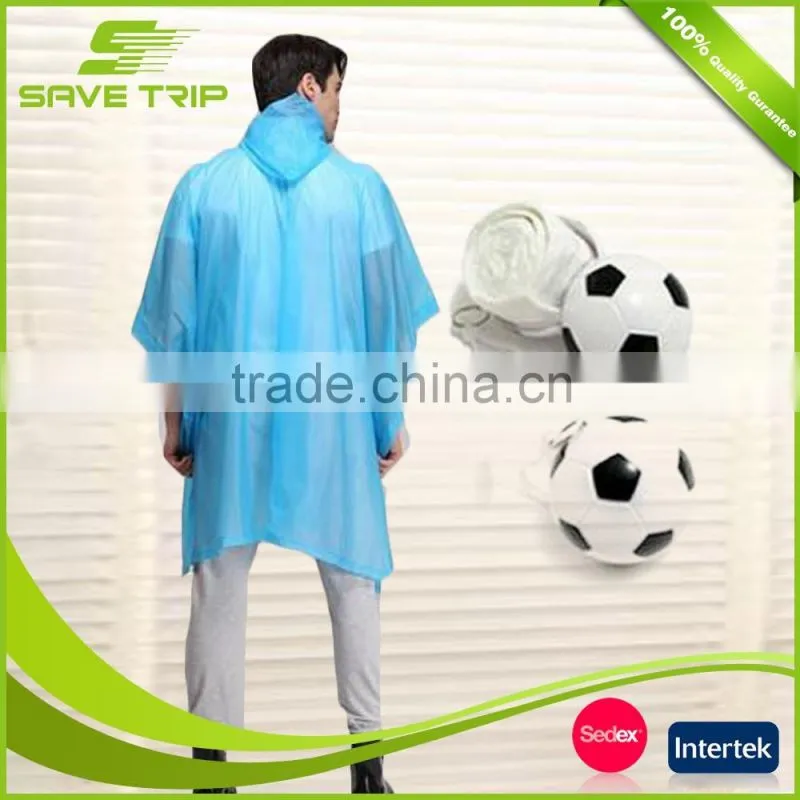 Promotional gifts wholesale high quality waterproof plastic raincoat fetish in ball