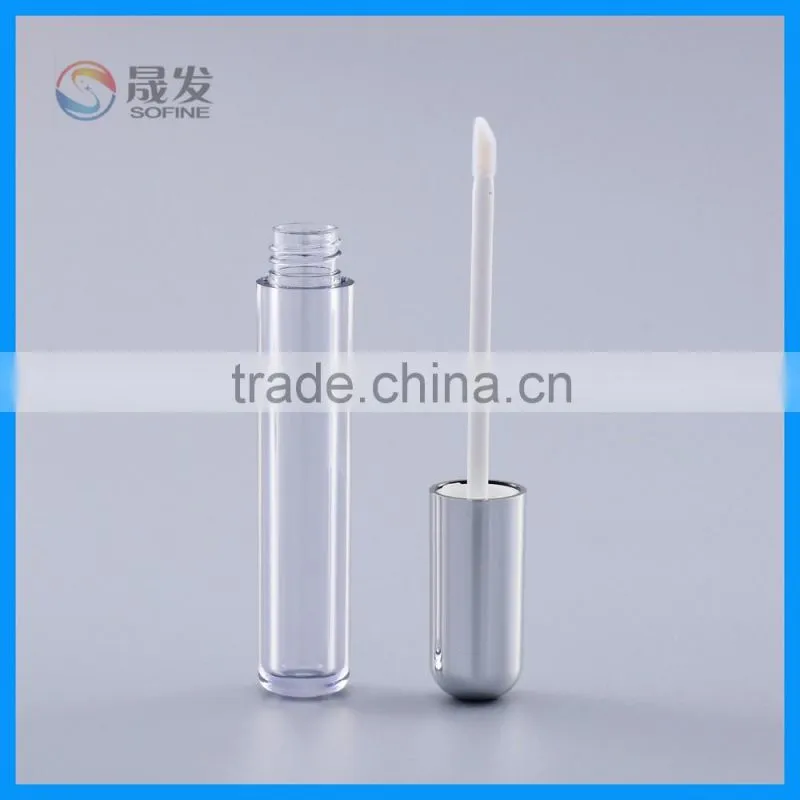 As Material and Lipstick Cosmetic Type lip gloss tube with applicator