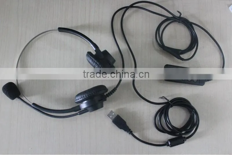 Professional call center RJ9/RJ11 telephone headset