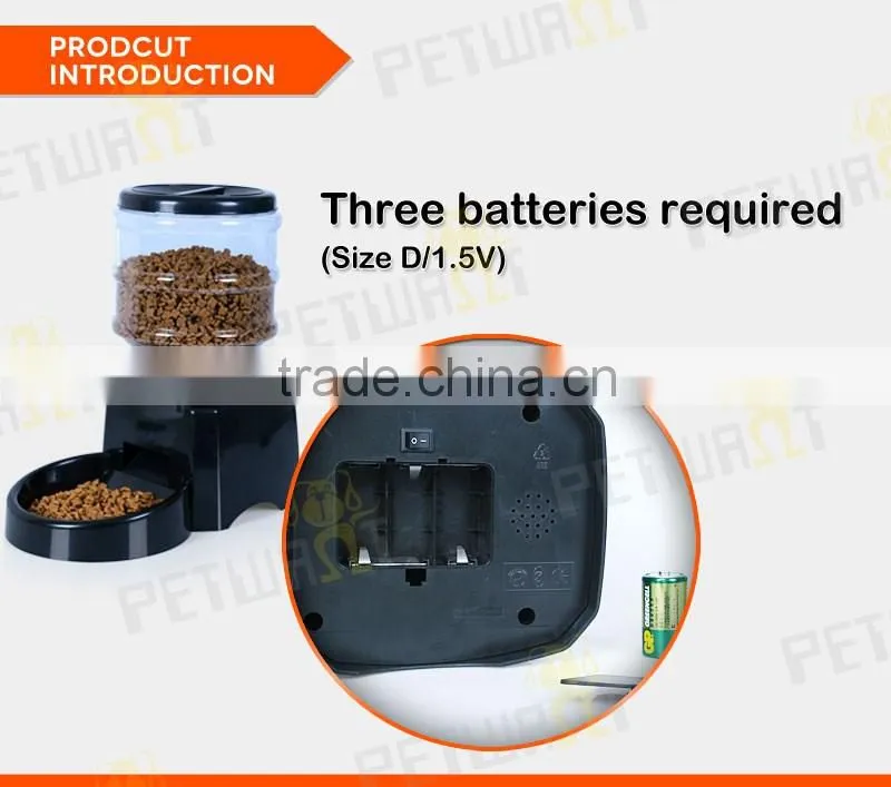 5.4L medium capacity battery operated smart pet feeder automatic