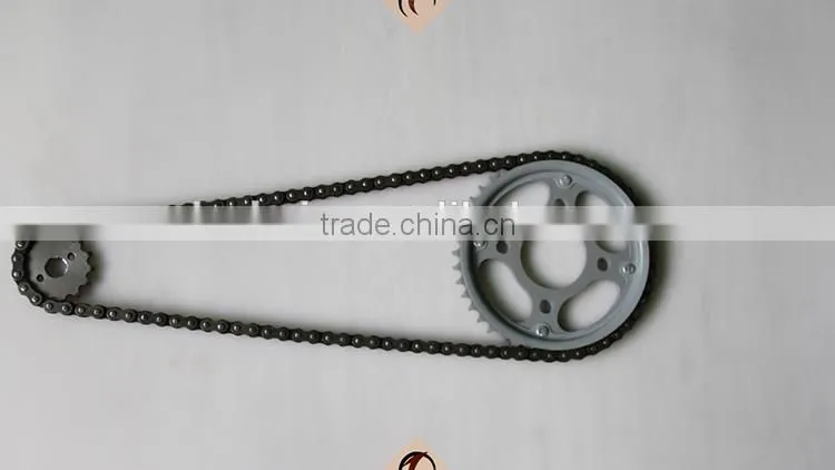 HIGH QUALITY 45 STEEL 40MN 428/110L-43T/13T motorcycle chain and sprocket