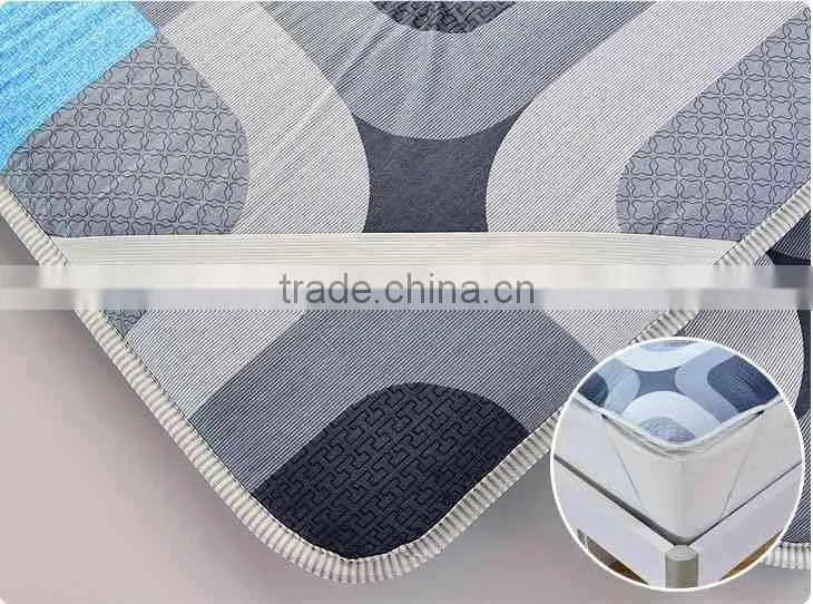 Wholesale China Factory Polyester Anti-Slip Queen Size Mattress Pad