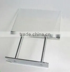 180H x 280W Counter Twin Stem Metal Acrylic Sign Holder | Chrome Base