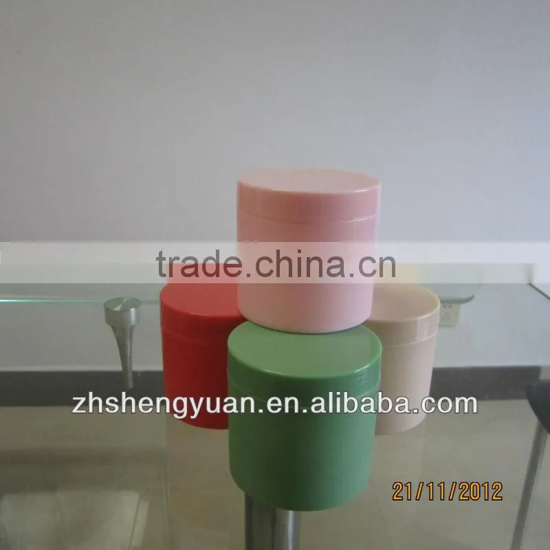 colorful round cosmetics PP jar for sale