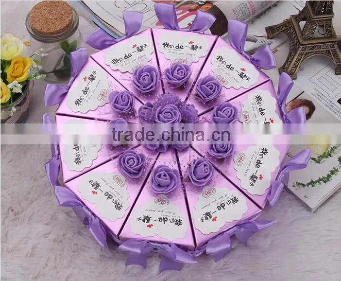 Hot sale lovely Wedding Favor Box wedding candy box gift box
