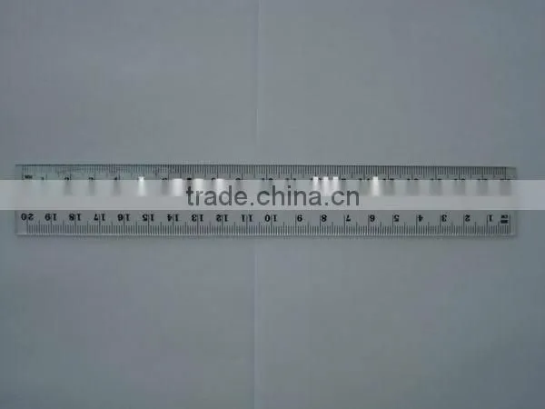 wholesale transparent 12' 30cm plastic ruler