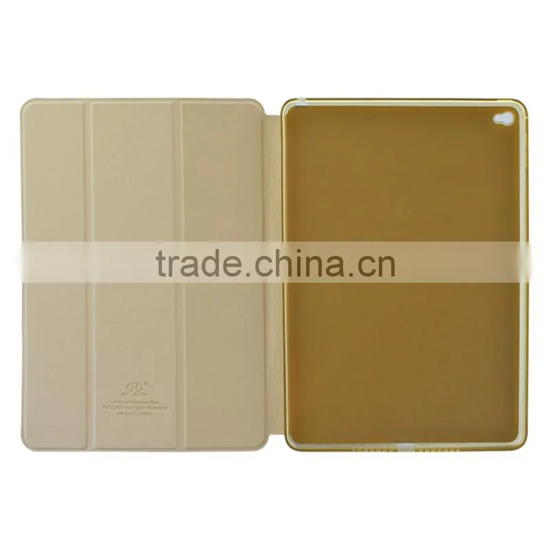 Ultra thin case for iPad air 2-Leather Folio Case with Multi Angle Stand for iPad 6