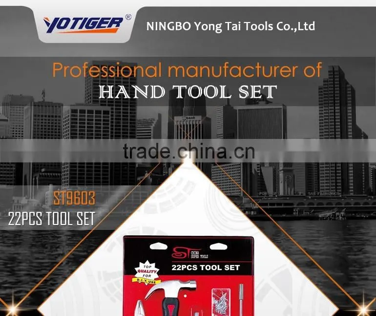 22Pcs Home Use hardware Mechanical Tool Kit Set