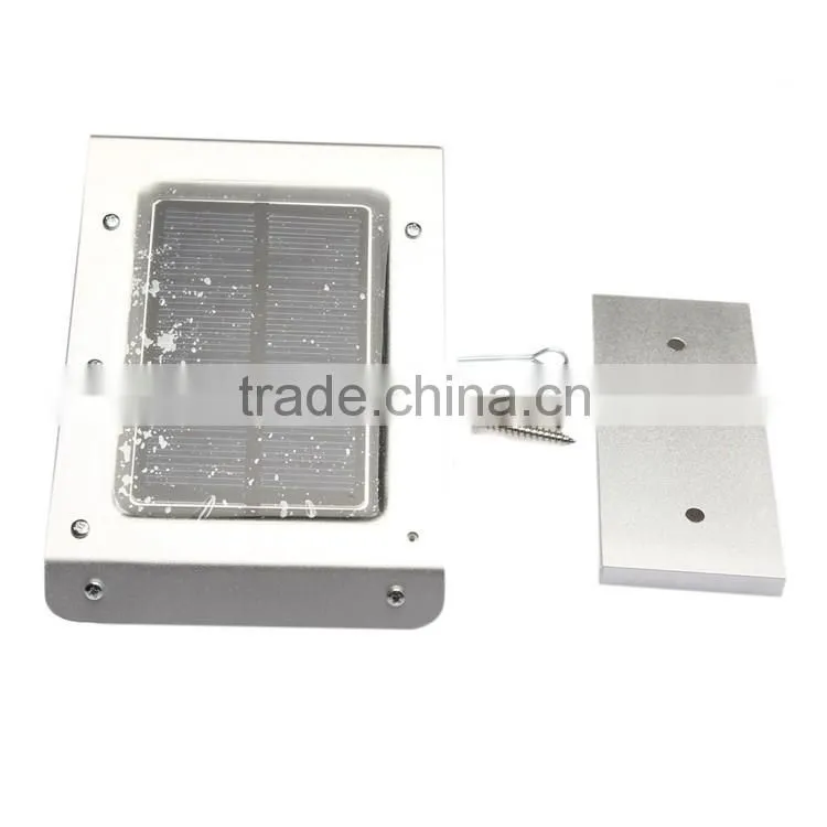 20 led panel texture lampshade 1800mah Ni-MH battery PIR sensor + Light control solar motion light