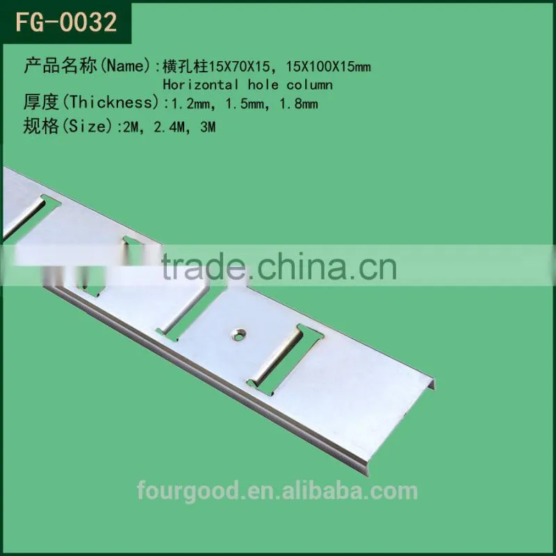 metal upright double hole pipe with MDF wood