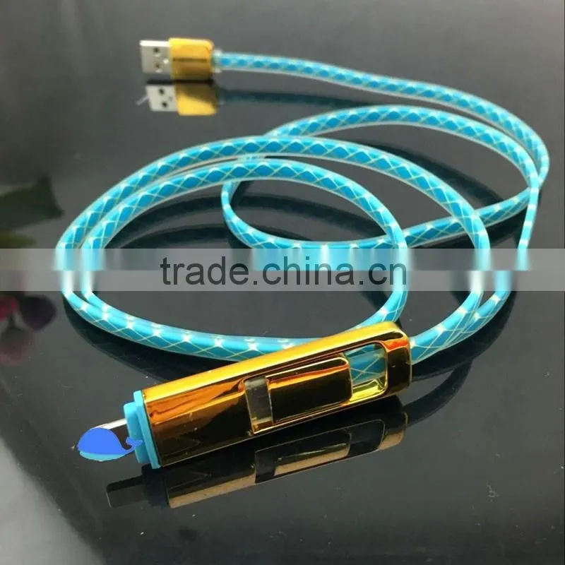 wholesale 5pin and 8pin usb cable data sync and charge 2 in1 usb data cable
