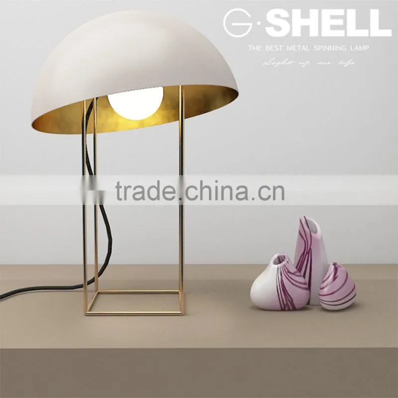 Fancy half round study room lighting table lamp for reading